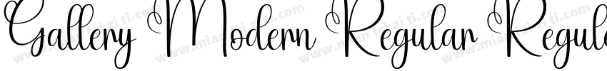 Gallery Modern Regular Regular字体转换